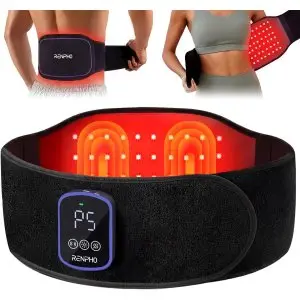 iphone only rings once then vibrates Electric Heated Waist Massage Belt Rechargeable 3 Levels Vibration Massage  Lumbar Support Brace Women Menstrual Heating Pad main image 1